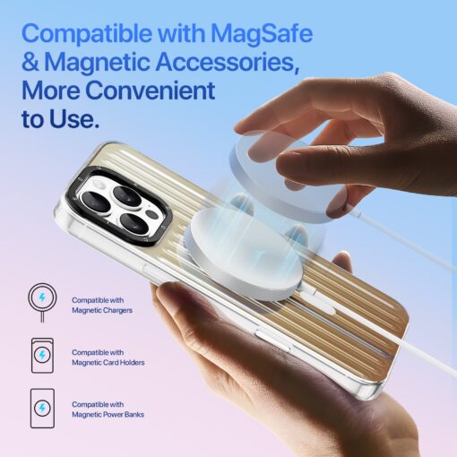 iPhone 16 PRO MAX umbris MagSafe silikoonist Dux Ducis Zest Desert Gold 3
