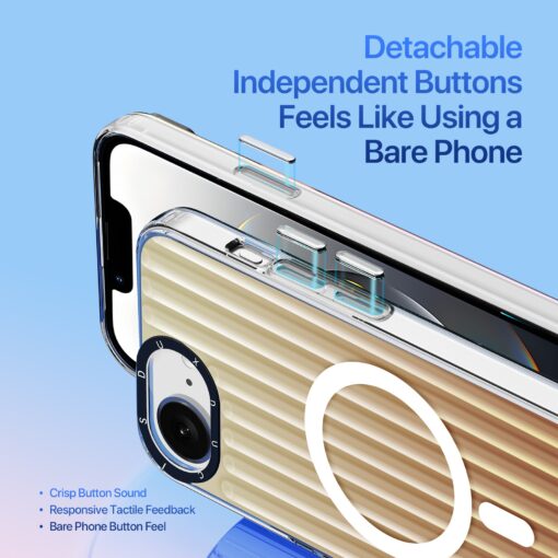 iPhone 16e umbris MagSafe silikoonist Dux Ducis Zest Desert Gold 3