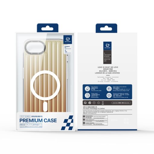 iPhone 16e umbris MagSafe silikoonist Dux Ducis Zest Desert Gold