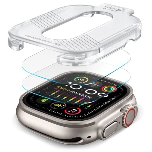 Apple Watch Ultra 1 2 49mm kaitseklaas Supreme Set labipaistev 2tk 1