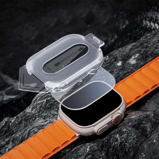 Apple Watch Ultra 1 2 49mm kaitseklaas Supreme Set labipaistev 2tk 2