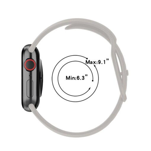 Apple Watch rihm silikoonist Bizon hall 5
