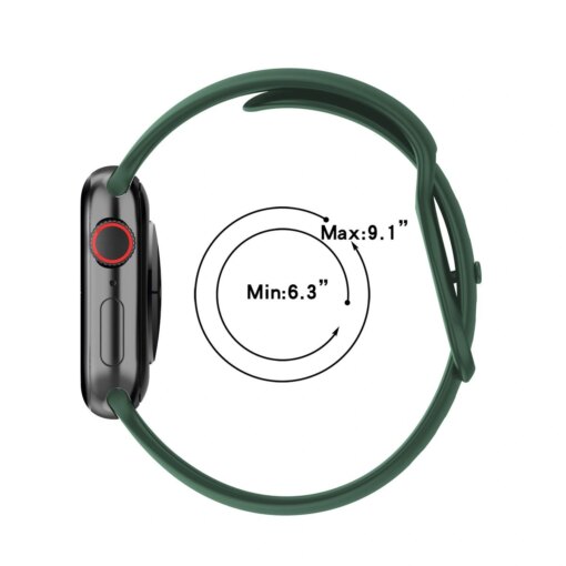 Apple Watch rihm silikoonist Bizon roheline 5