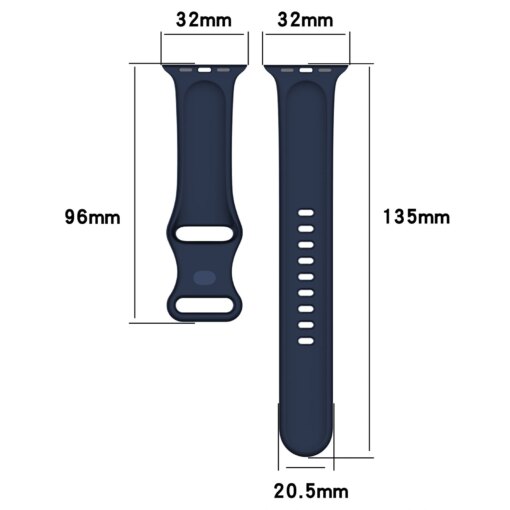 Apple Watch rihm silikoonist Bizon v sinine 1