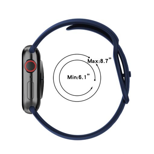 Apple Watch rihm silikoonist Bizon v sinine 5