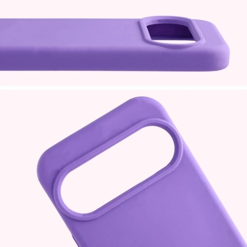 Google Pixel 10 10 Pro umbris silikoonist Bizon Soft Case lilla 4