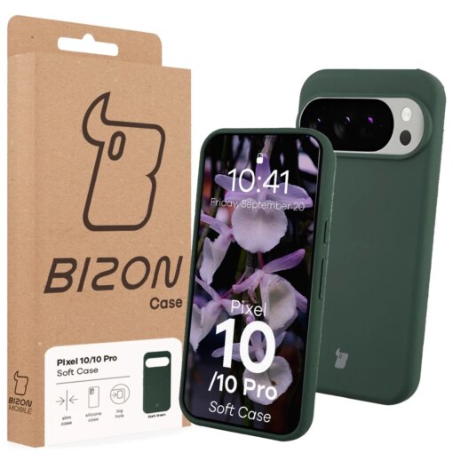 Google Pixel 10 10 Pro umbris silikoonist Bizon Soft Case tumeroheline 6