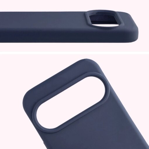 Google Pixel 10 10 Pro umbris silikoonist Bizon Soft Case tumesinine 4