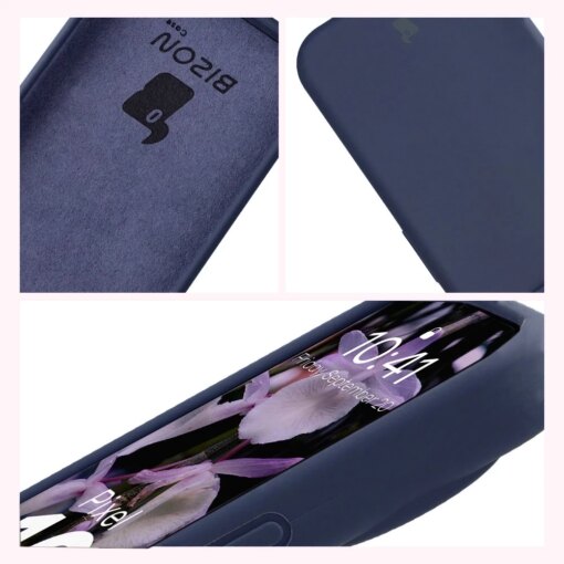 Google Pixel 10 10 Pro umbris silikoonist Bizon Soft Case tumesinine 5