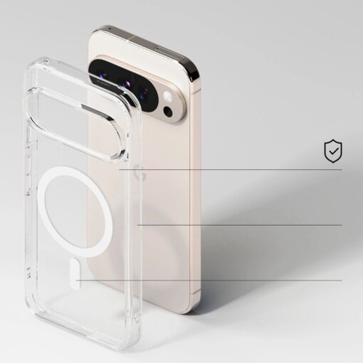 Google Pixel 10 PRO XL umbris silikoonist ja plastikust Ringke Fusion MagSafe labipaistev 3