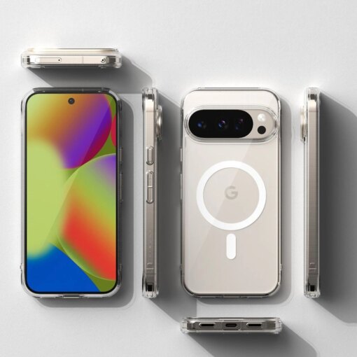 Google Pixel 10 PRO XL umbris silikoonist ja plastikust Ringke Fusion MagSafe labipaistev 4