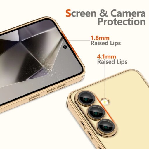 Samsung S25 EDGE MagSafe umbris Magflex laikiva kuldse viimistlusega silikoonist 2