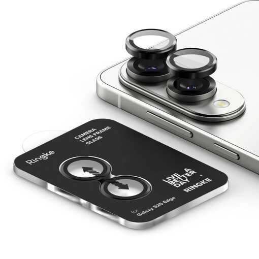 Samsung S25 EDGE kaamera Ringke Camera kaitseklaas must 2