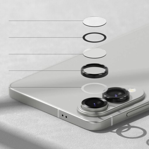 Samsung S25 EDGE kaamera Ringke Camera kaitseklaas must 3