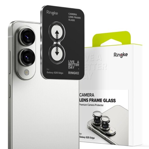 Samsung S25 EDGE kaamera Ringke Camera kaitseklaas must