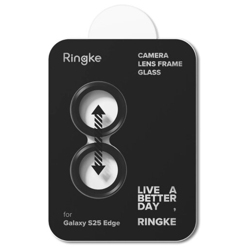 Samsung S25 EDGE kaamera Ringke Camera kaitseklaas must 6