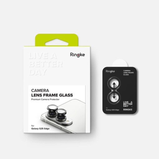 Samsung S25 EDGE kaamera Ringke Camera kaitseklaas must 7