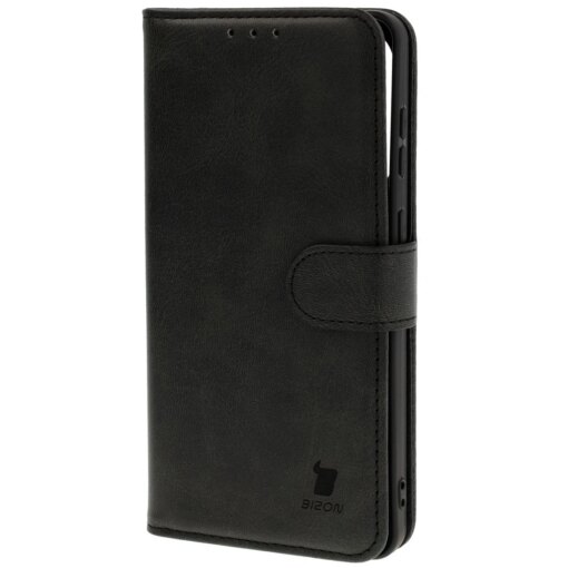 Samsung S25 EDGE kaaned Bizon Case Pocket kunstnahast kaarditaskutega must 2