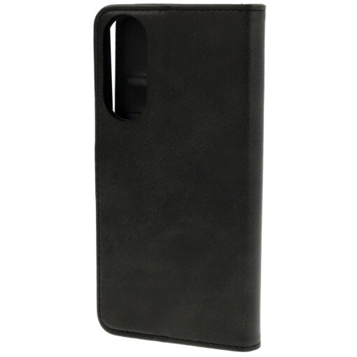 Samsung S25 EDGE kaaned Bizon Case Pocket kunstnahast kaarditaskutega must 3