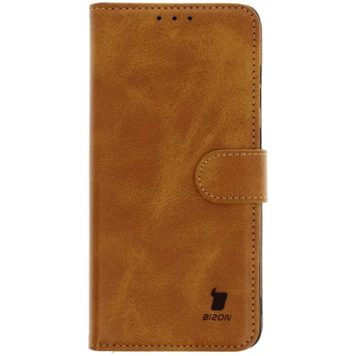 Samsung S25 EDGE kaaned Bizon Case Pocket kunstnahast kaarditaskutega pruun 2