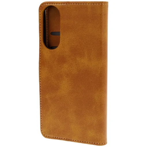 Samsung S25 EDGE kaaned Bizon Case Pocket kunstnahast kaarditaskutega pruun 4