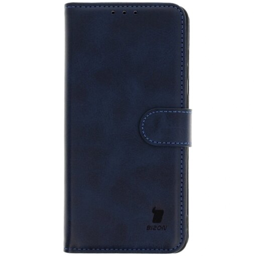 Samsung S25 EDGE kaaned Bizon Case Pocket kunstnahast kaarditaskutega sinine 1