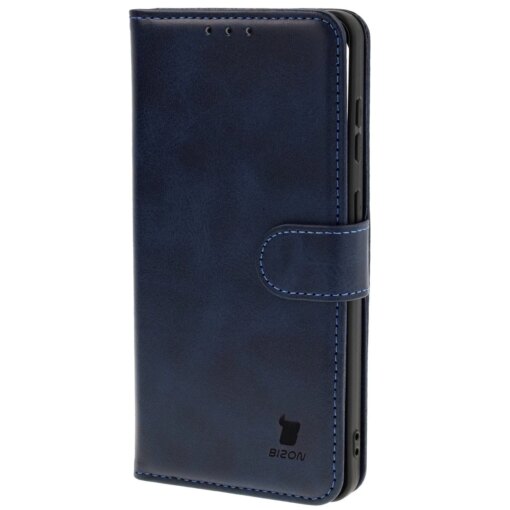 Samsung S25 EDGE kaaned Bizon Case Pocket kunstnahast kaarditaskutega sinine 2