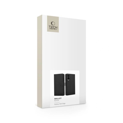Samsung S25 EDGE kaaned wallet kunstnahast must 4