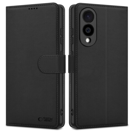 Samsung S25 EDGE kaaned wallet kunstnahast must