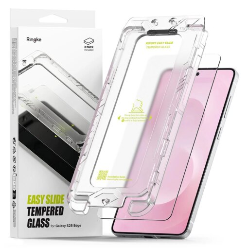 Samsung S25 EDGE kaitseklaas Ringke Easy Slide 2tk