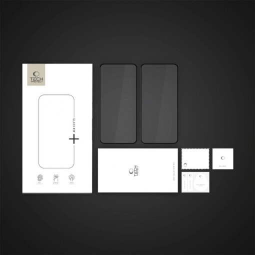 Samsung S25 EDGE kaitseklaaside komplekt Glass Fit must 2tk 4
