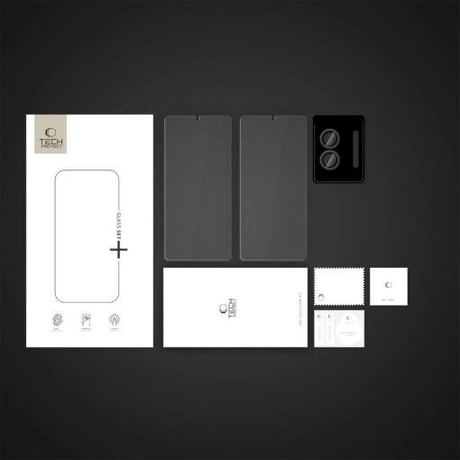 Samsung S25 EDGE kaitseklaaside komplekt Glass Set labipaistev 3tk 4