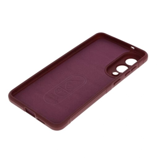 Samsung S25 EDGE umbris Bizon Case Tur silikoonist burgundy 3