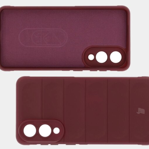 Samsung S25 EDGE umbris Bizon Case Tur silikoonist burgundy 5