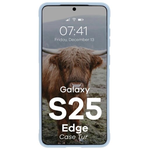 Samsung S25 EDGE umbris Bizon Case Tur silikoonist helesinine 4