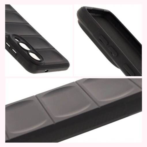 Samsung S25 EDGE umbris Bizon Case Tur silikoonist must 6