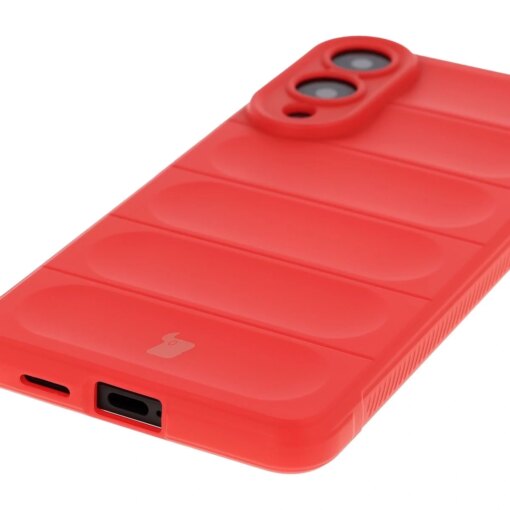 Samsung S25 EDGE umbris Bizon Case Tur silikoonist punane 2