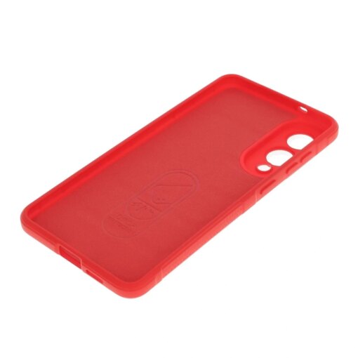 Samsung S25 EDGE umbris Bizon Case Tur silikoonist punane 3