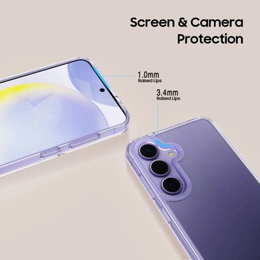 Samsung S25 EDGE umbris Flexair Hybrid plastikust taguse ja silikoonist servadega 2