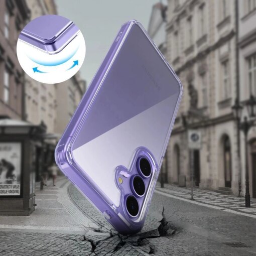 Samsung S25 EDGE umbris Flexair Hybrid plastikust taguse ja silikoonist servadega 3