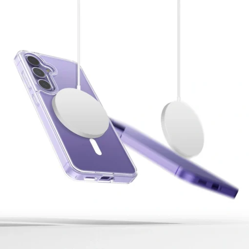 Samsung S25 EDGE umbris MagSafe Flexair Hybrid plastikust taguse ja silikoonist servadega 1