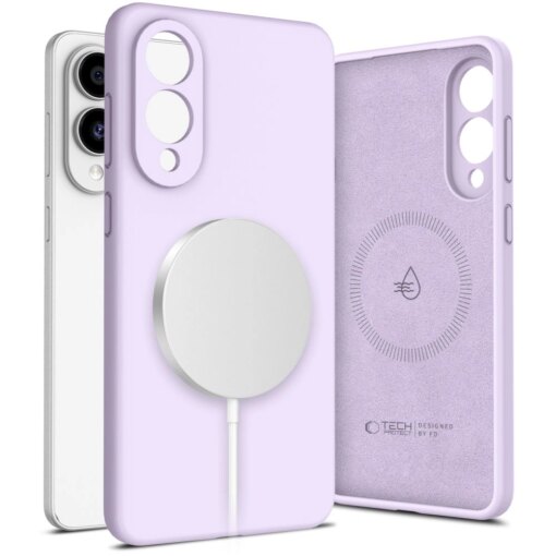 Samsung S25 EDGE umbris MagSafe Liquid Silicone silikoonist mauve