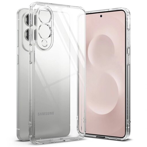 Samsung S25 EDGE umbris plastikust ja silikoonist Ringke Fusion labipaistev