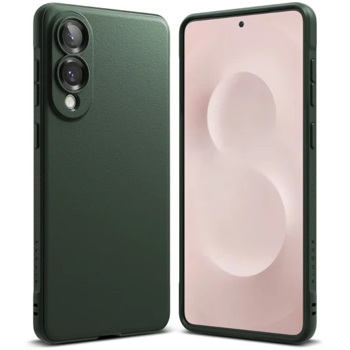 Samsung S25 EDGE umbris plastikust ja silikoonist Ringke Onyx roheline 2