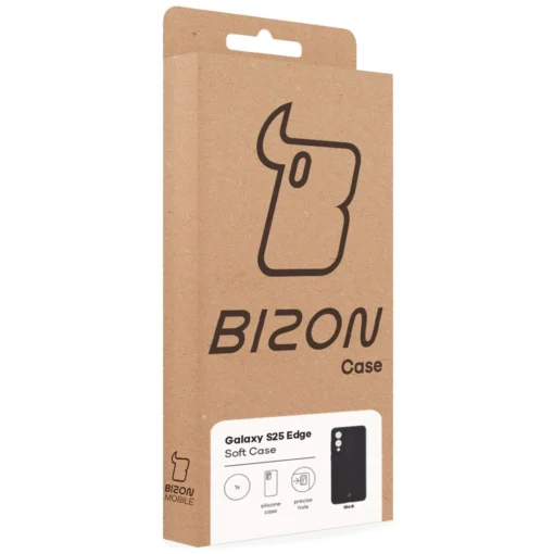 Samsung S25 EDGE umbris silikoonist Bizon Soft Case must 6