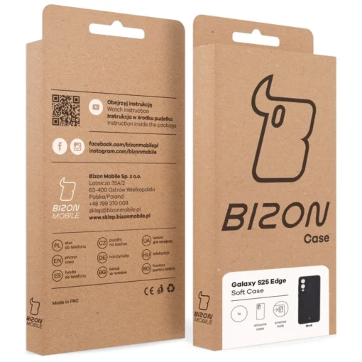 Samsung S25 EDGE umbris silikoonist Bizon Soft Case must 7