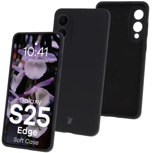 Samsung S25 EDGE umbris silikoonist Bizon Soft Case must 8