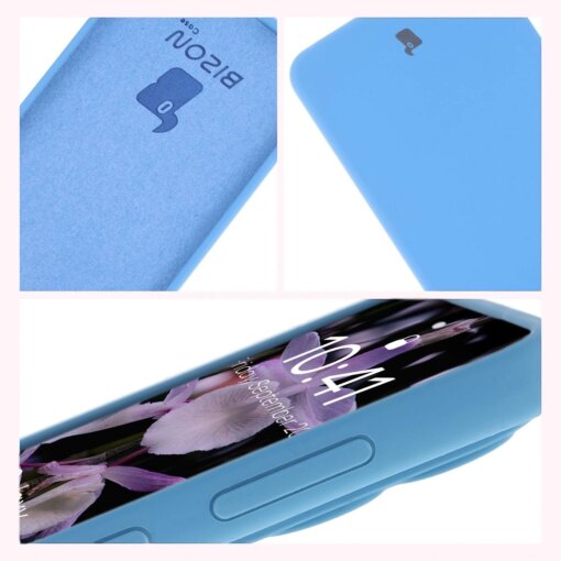 Samsung S25 EDGE umbris silikoonist Bizon Soft Case sinine 5
