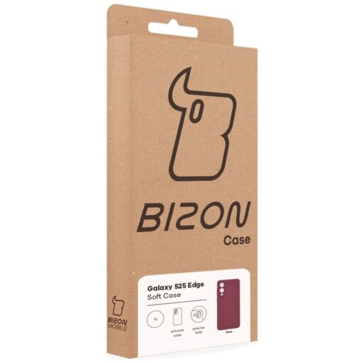 Samsung S25 EDGE umbris silikoonist Bizon Soft Case tumelilla 6