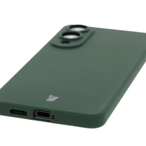 Samsung S25 EDGE umbris silikoonist Bizon Soft Case tumeroheline 2